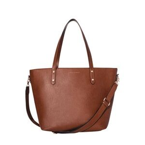 Poppy & Peonies Chestnut Tote with Strap